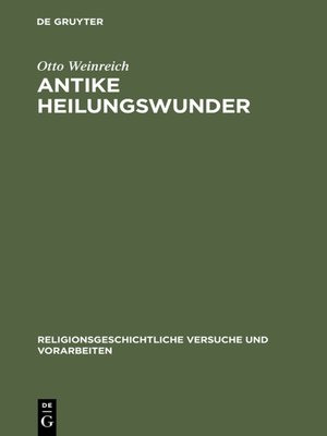 cover image of Antike Heilungswunder